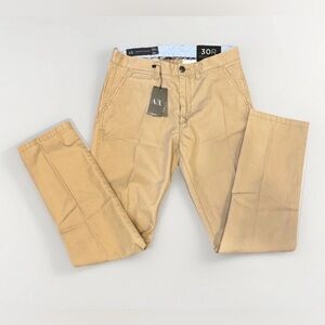 NWT Armani Exchange Men’s Relaxed Straight Kakhi Pants Size 30R 31 Inch Inseam